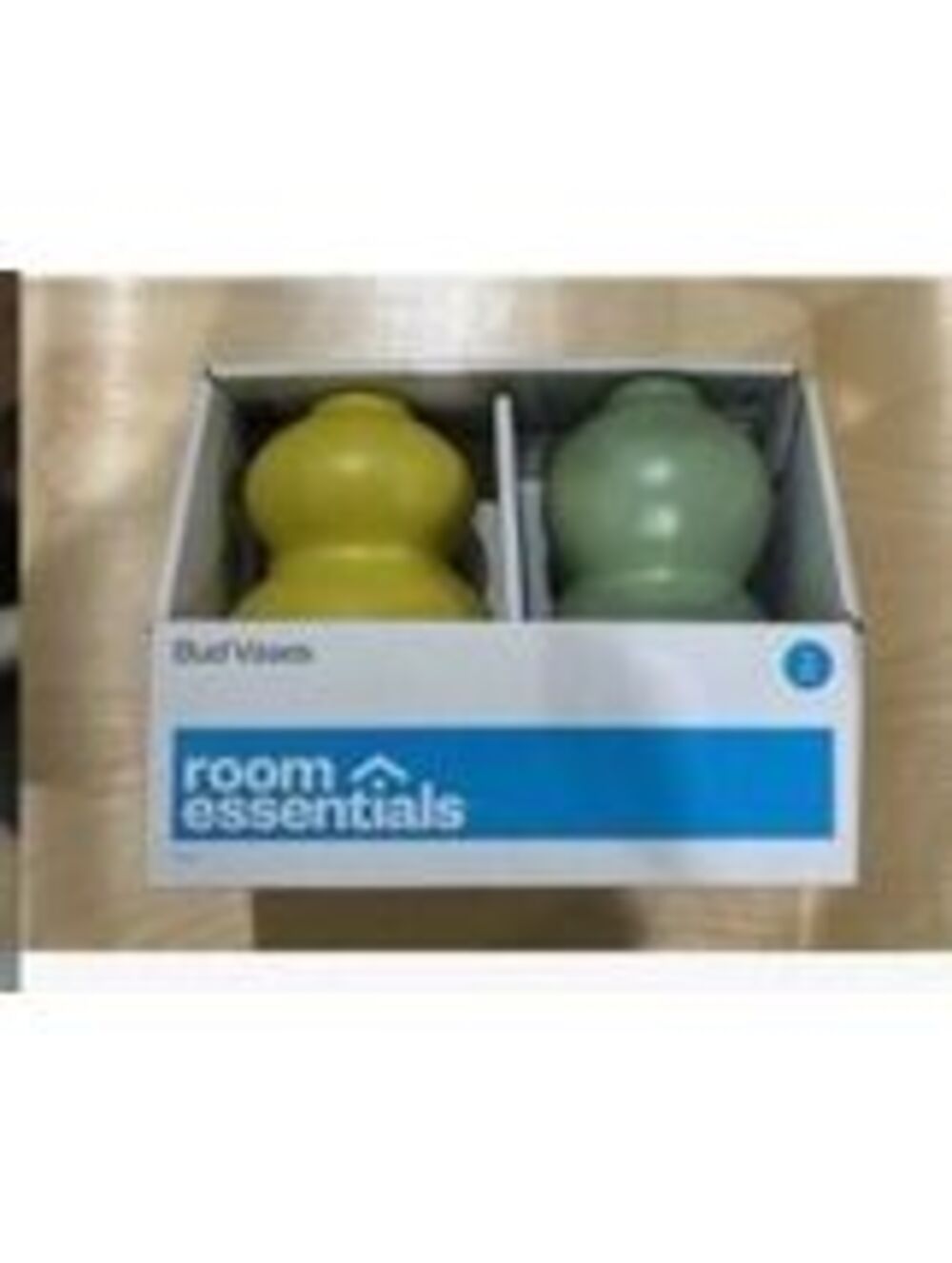 Room Essentials 2 Pack Bud Vases - Yellow & Green